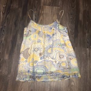 Multicolored Silk Camisole